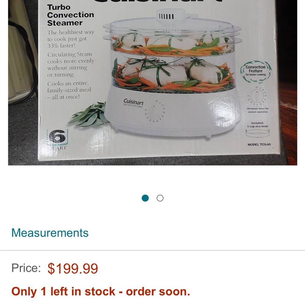 Cuisinart turbo steamer